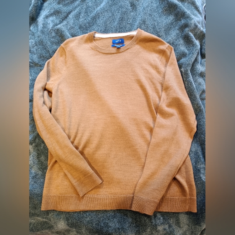 Apt. 9 Women's Mustard Yellow Crewneck Sweater